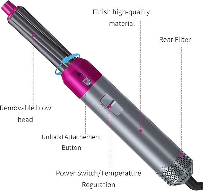 Bloomify™ Hot Hair Brush 5 in 1 – فرشاة الشعر الساخنة 5 في 1