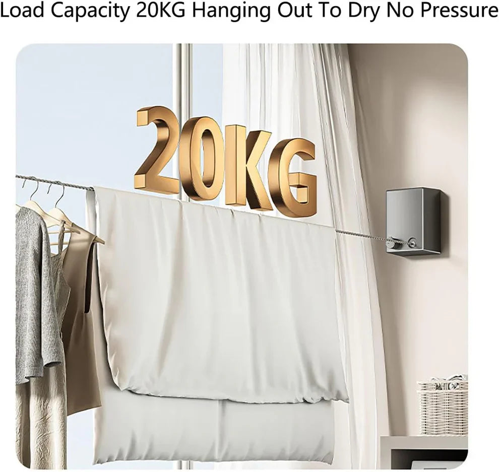 Bloomify™Retractable and Invisible Clothesline – حبل غسيل قابل للسحب وغير مرئي