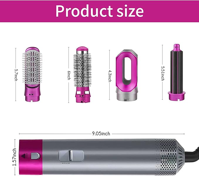 Bloomify™ Hot Hair Brush 5 in 1 – فرشاة الشعر الساخنة 5 في 1