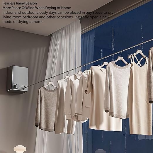 Bloomify™Retractable and Invisible Clothesline – حبل غسيل قابل للسحب وغير مرئي