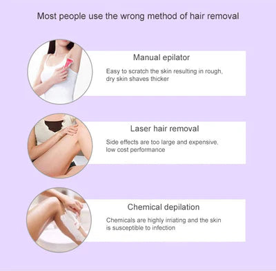 Bloomify™Purple Epilator – آلة إزالة الشعر البنفسجية