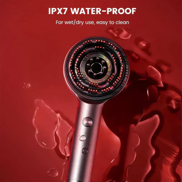 Bloomify™ Scalp Massager Brush (Red) – فرشاة تدليك فروة الرأس (حمراء)